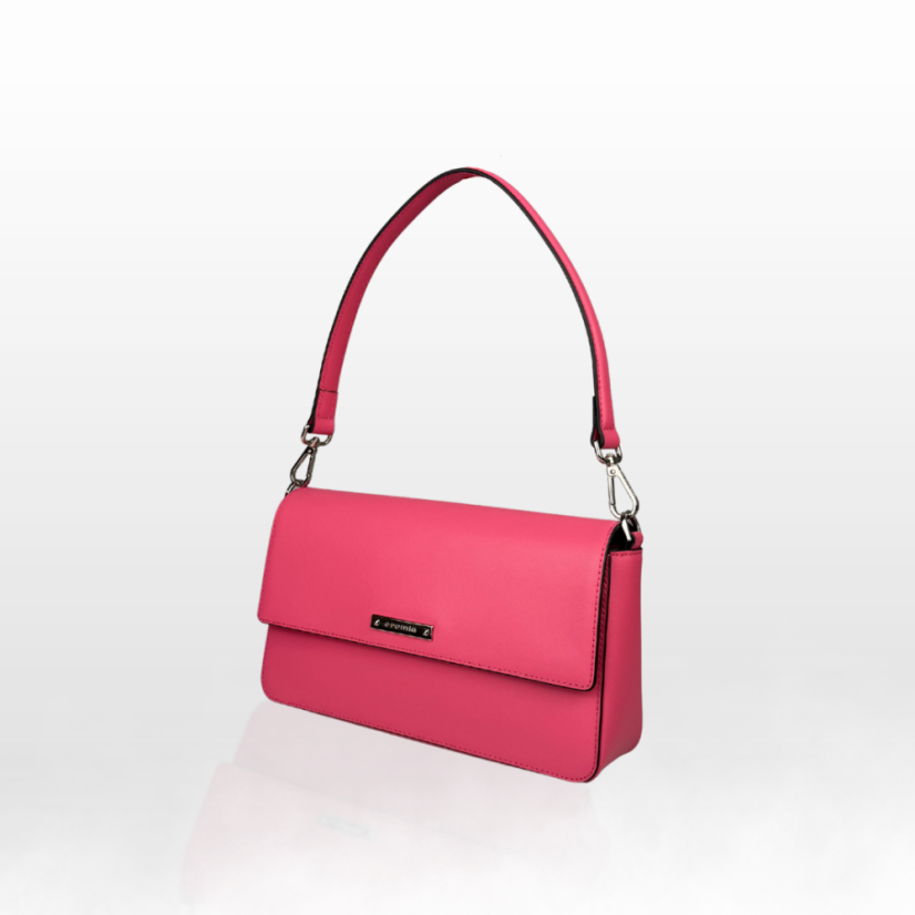 CROMIA PERLA 2009 kožená kabelka magenta