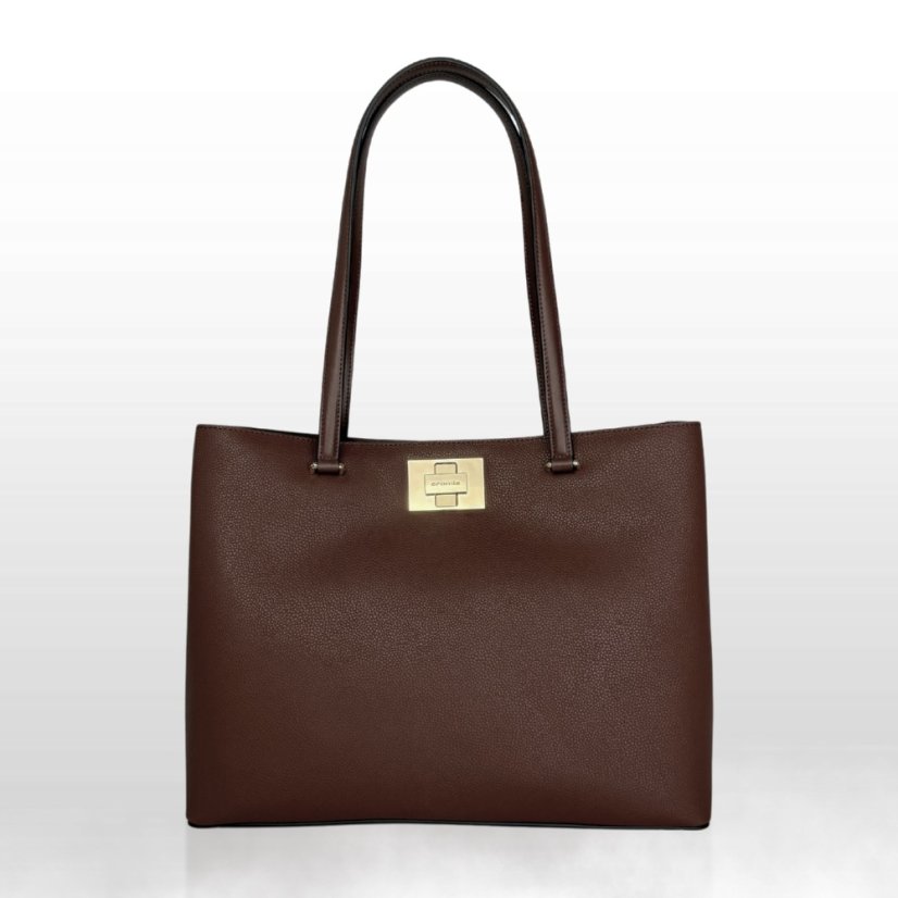 CROMIA ISOLDE shopper kabelka – gaštanová