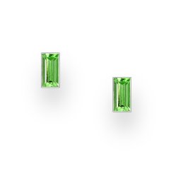 Strieborné náušnice Crystal PERIDOT