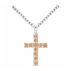 Strieborný prívesok Cross ZLATÝ