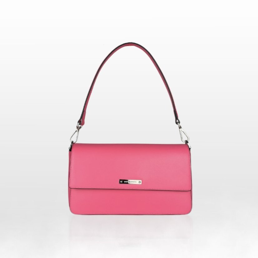 CROMIA PERLA 2009 kožená kabelka magenta