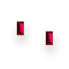 Strieborné náušnice Crystal GARNET