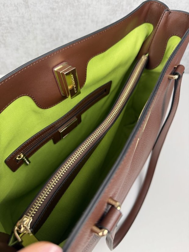 CROMIA ISOLDE shopper kabelka – gaštanová