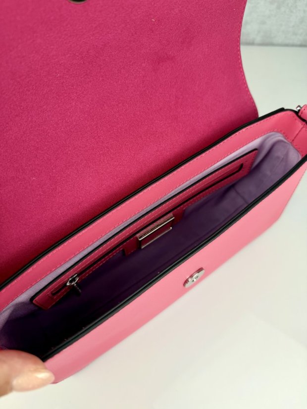 CROMIA PERLA 2009 kožená kabelka magenta
