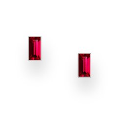 Strieborné náušnice Crystal GARNET