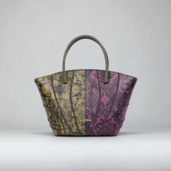 Cromia IT Tamerice – dámska tote bag kabelka cherry so vzorom