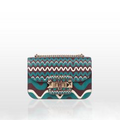 CROMIA IT MAELLE kožená crossbody kabelka gaštanová