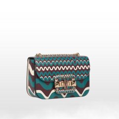 CROMIA IT MAELLE kožená crossbody kabelka gaštanová