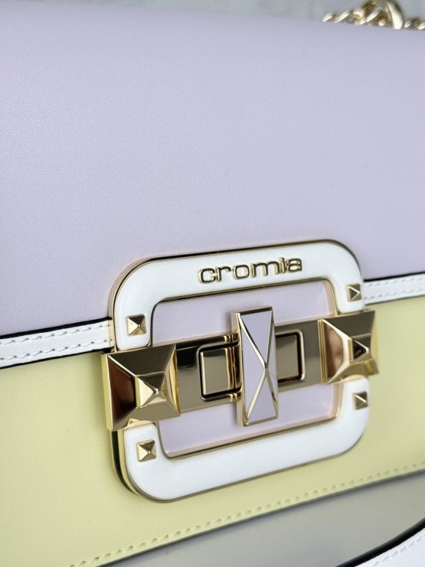 CROMIA IT JEWEL kožená kabelka vanilková