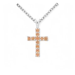Strieborný prívesok Cross ZLATÝ