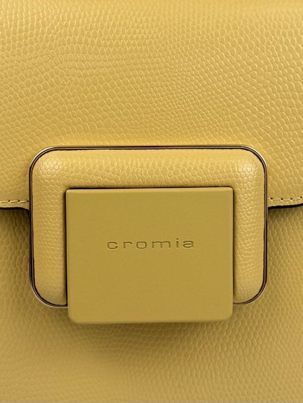 CROMIA IT CHIC kožená kabelka – horčicovo-žltá