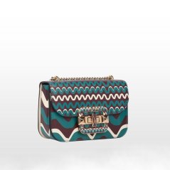 CROMIA IT MAELLE kožená crossbody kabelka gaštanová