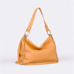 CROMIA THE BAG SUN kožená kabelka marhuľová